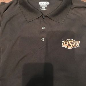 AHEAD Golf Shirt with OSU logo on chest. Excellent